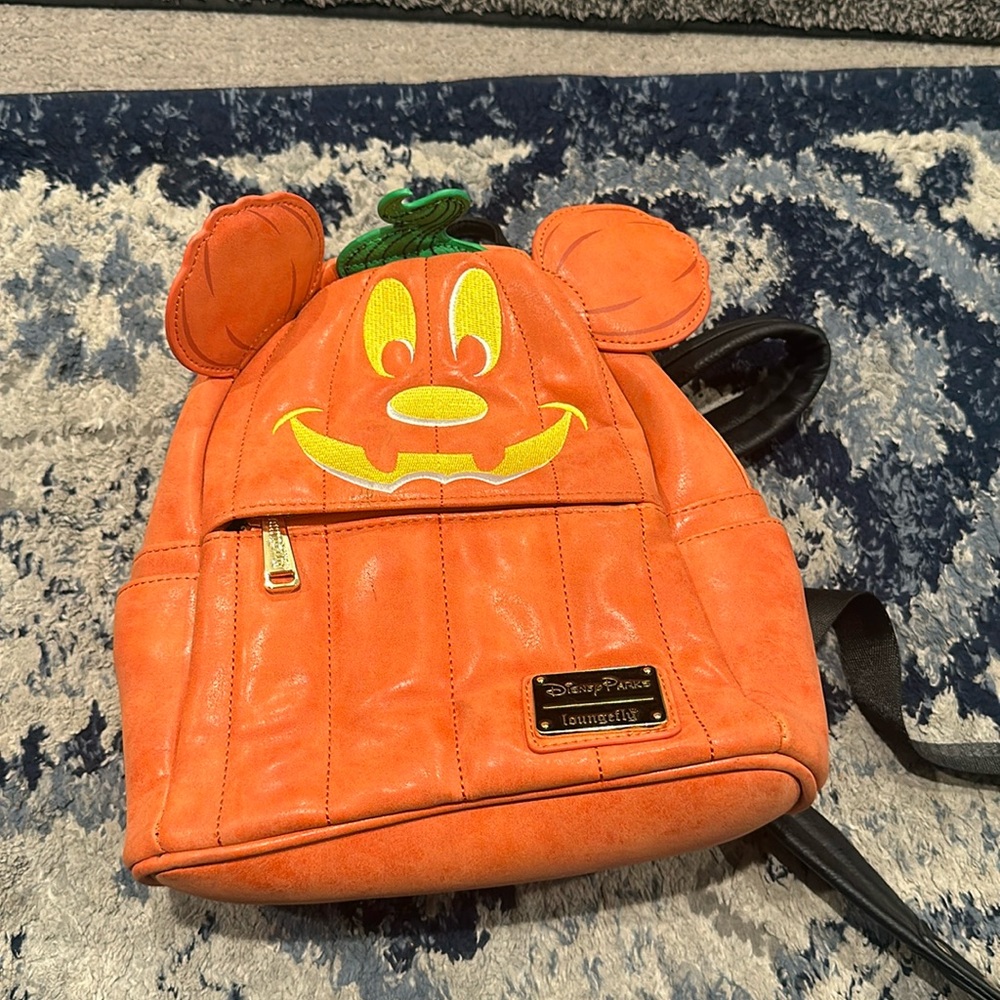 Pumpkin Mickey Loungefly backpack